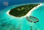 Мальдивы. Остров с виллами на воде